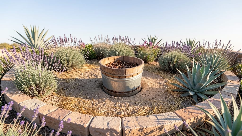 Keyhole Garden for Drought Resistance