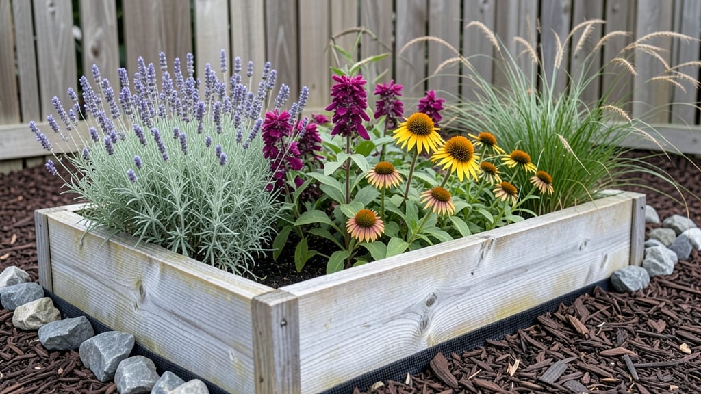 Raised Flower Bed Along Fence: Privacy-Screening Beauty With Year-Round Blooms