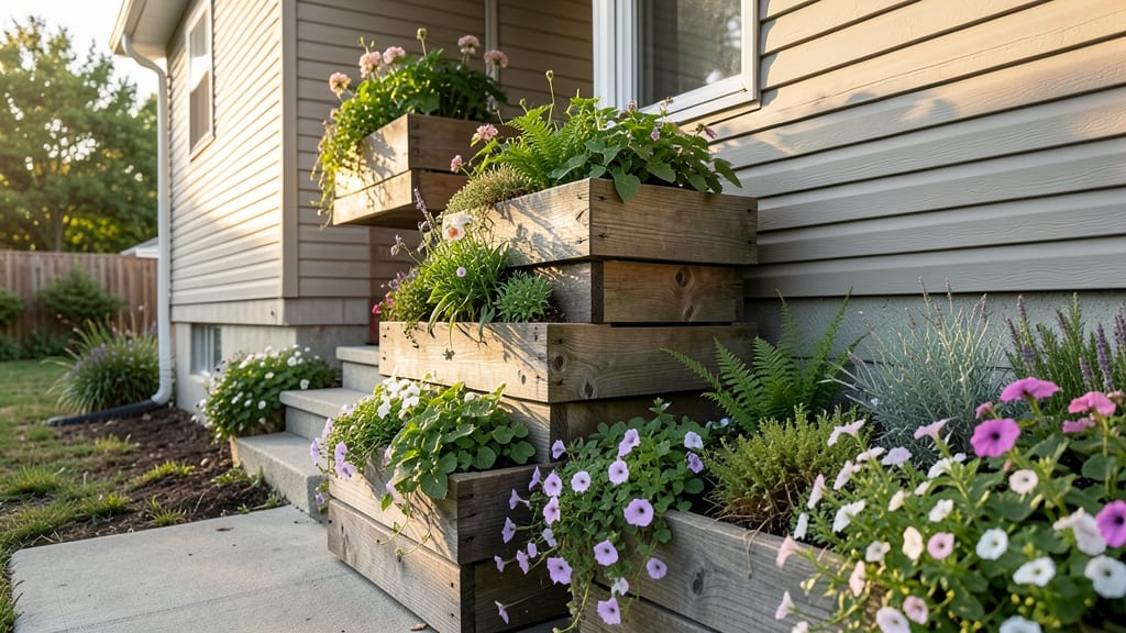 Tiered Planter Staircase