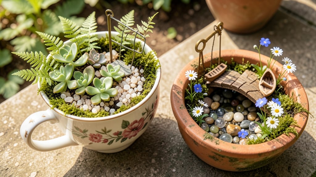 Miniature Fairy Garden Beds