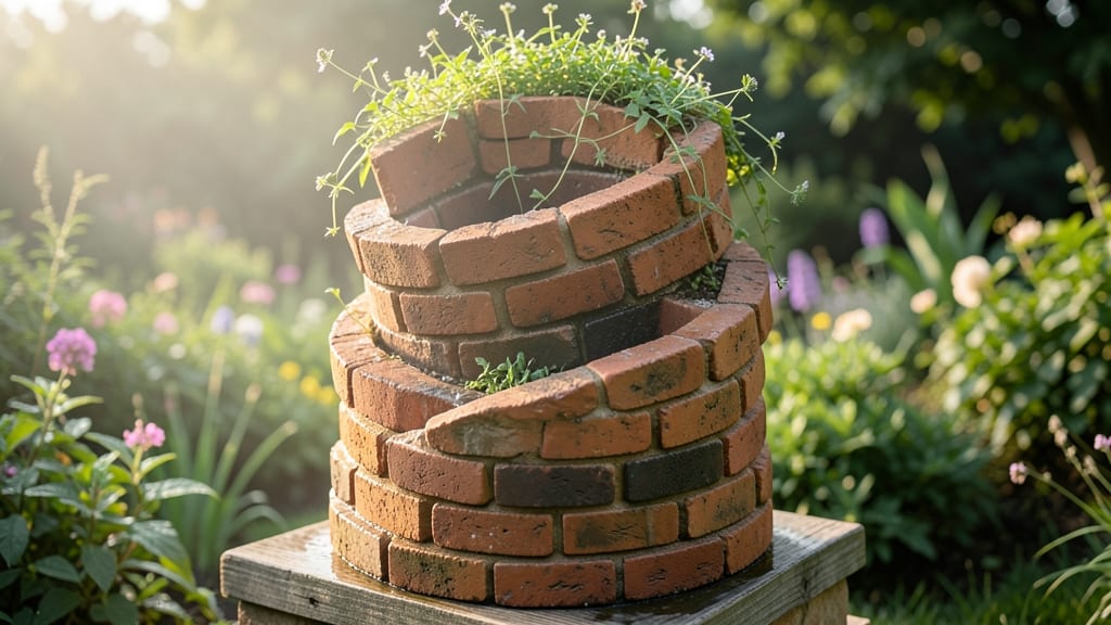 Firebrick Spiral Planter