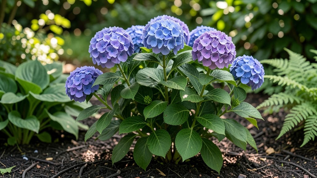 Flower Bed With Fountain: Tranquil Water Feature Centerpiece for Year-Round Beauty