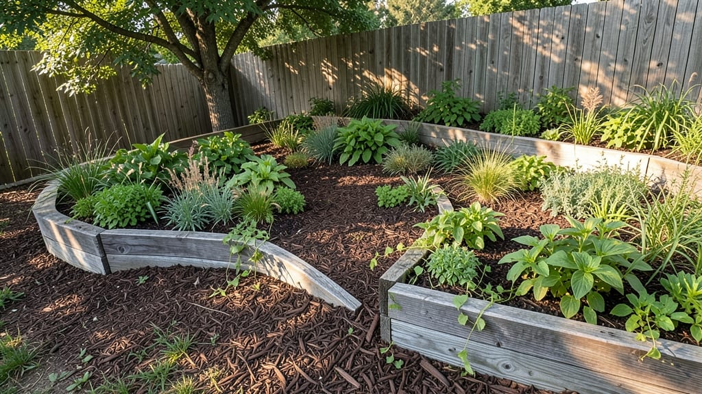 Curved Arcing Garden Beds