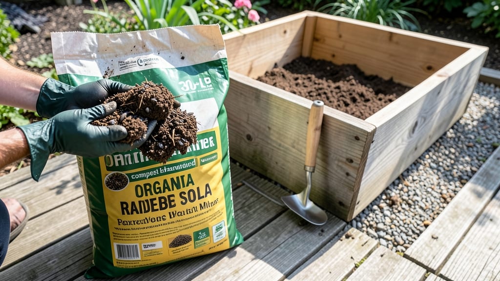 Organic Raised Bed Soil Bulk: Loose Nutrient-Rich Loam for Thriving Plants