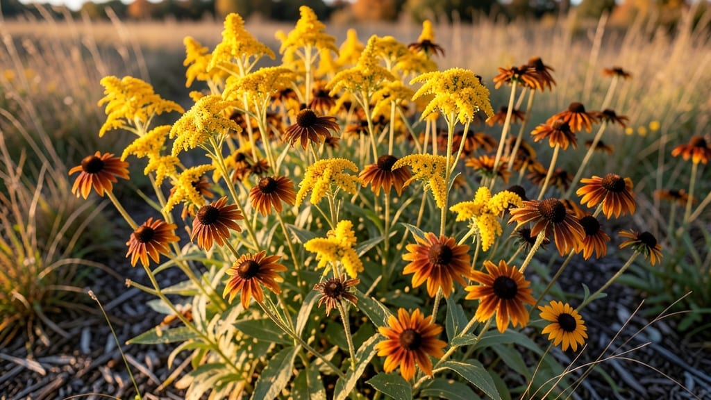 Goldenrod And Black-Eyed Susan Mix