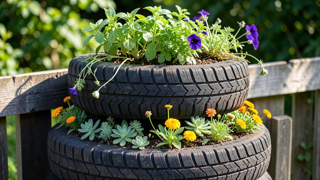 Tire Garden Planters