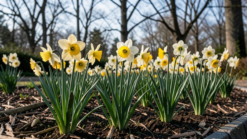 Daffodils and Alliums for Early Spring Color