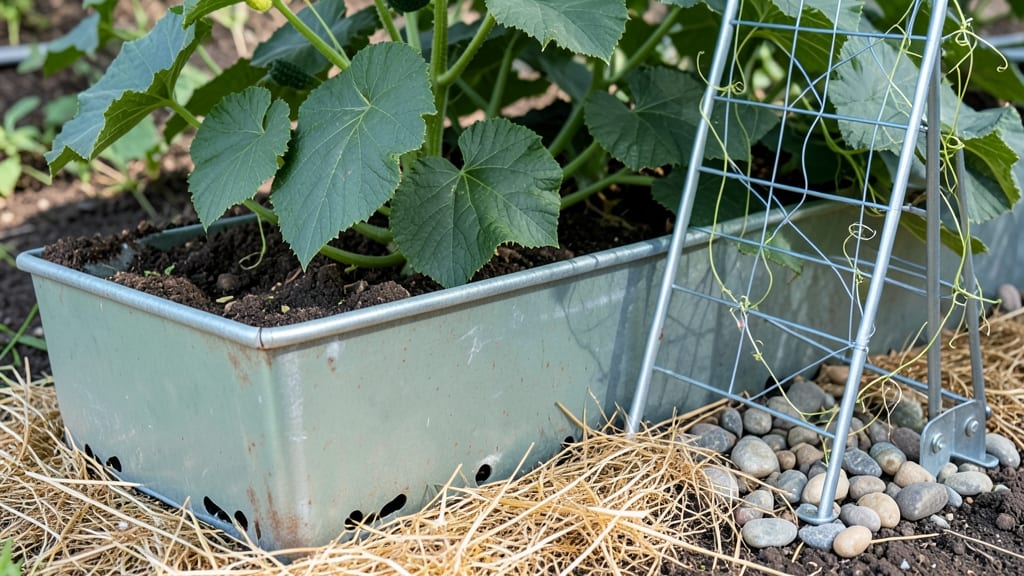 Metal Raised Garden Bed With Trellis: Vertical Vines and Year-Round Plant Haven