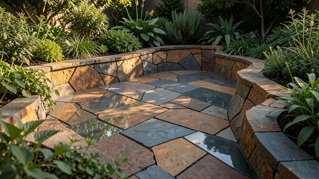 Paver Edging for Customizable Garden Designs