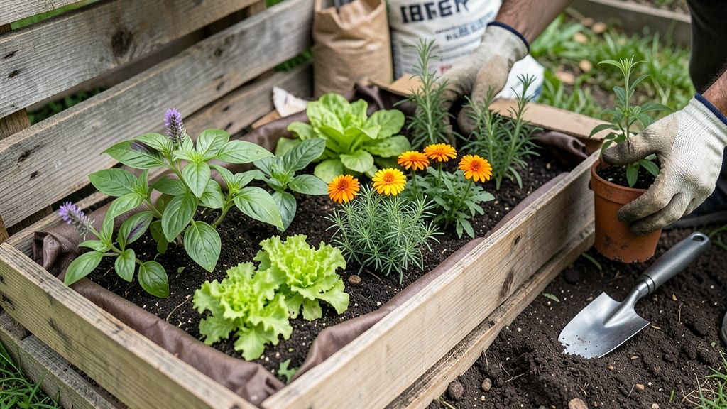 Raised Garden Bed Out of Pallets: Upcycled Planters With Built-In Drainage