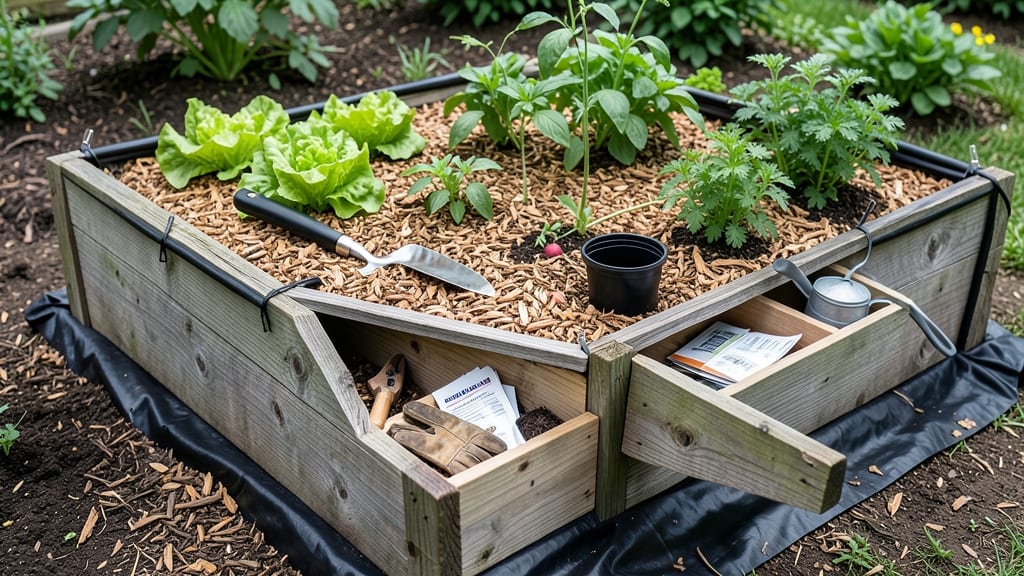 Raised Bed With Storage Underneath: Space-Saving Double-Duty Garden System