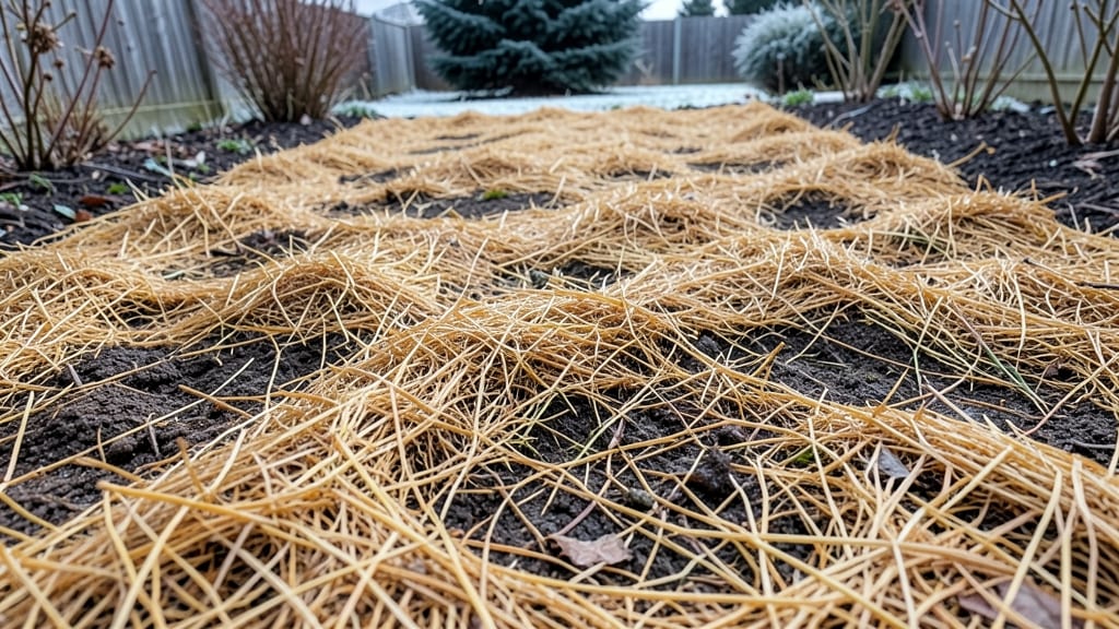 Straw Mulch for Winter Soil Protection