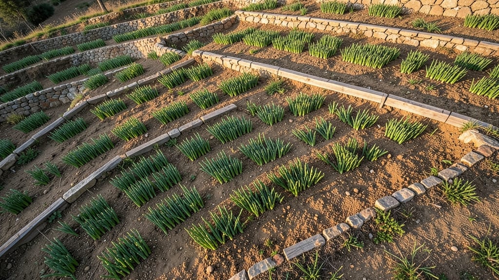 Hillside Asparagus Terraces