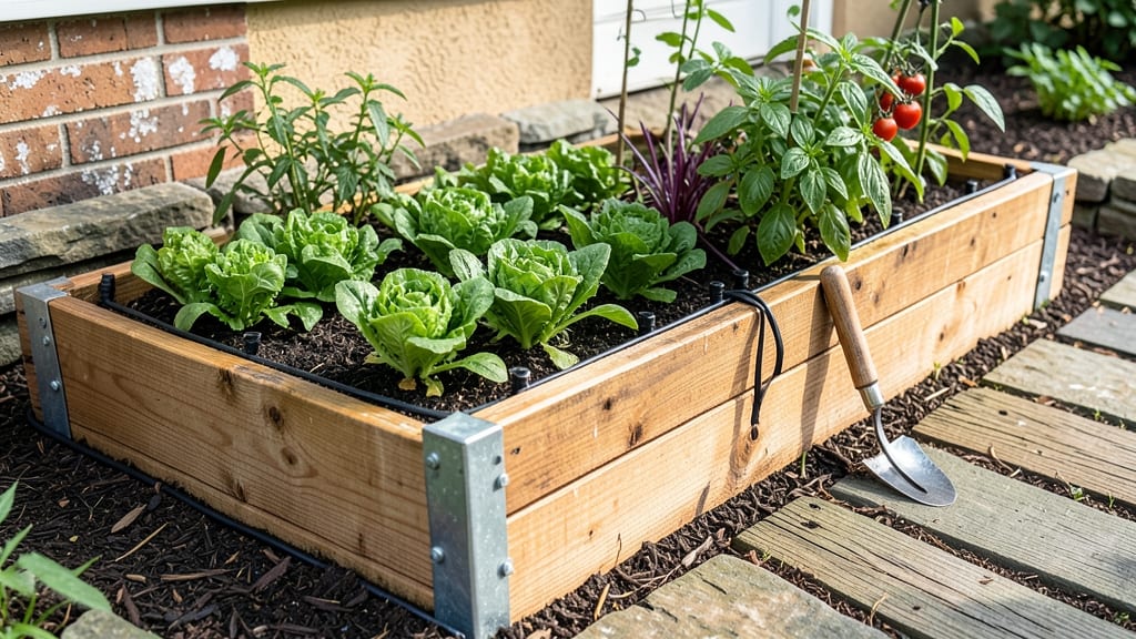 Raised Garden Bed Next To House: Space-Saving Design That Boosts Curb Appeal