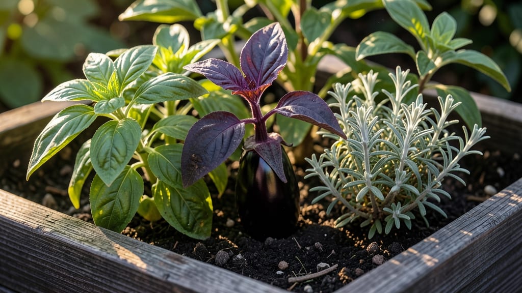 Eggplant-Basil-Oregano Heat Guard