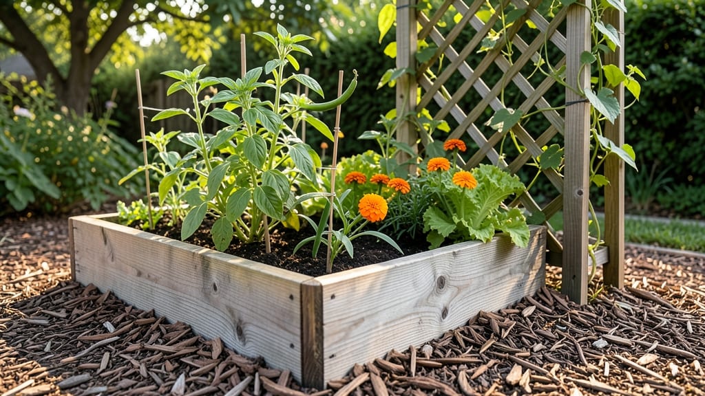 Wood Raised Garden Bed With Trellis: Durable Cedar Arches for Sun-Loving Vines