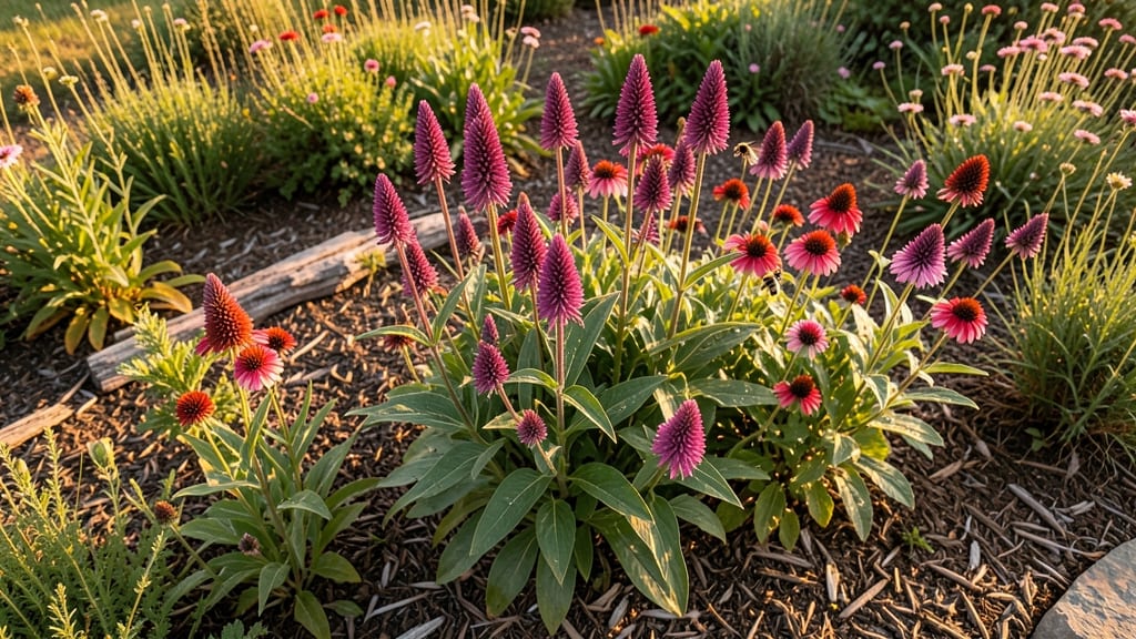 Butterfly Garden with Milkweed and Bee Balm