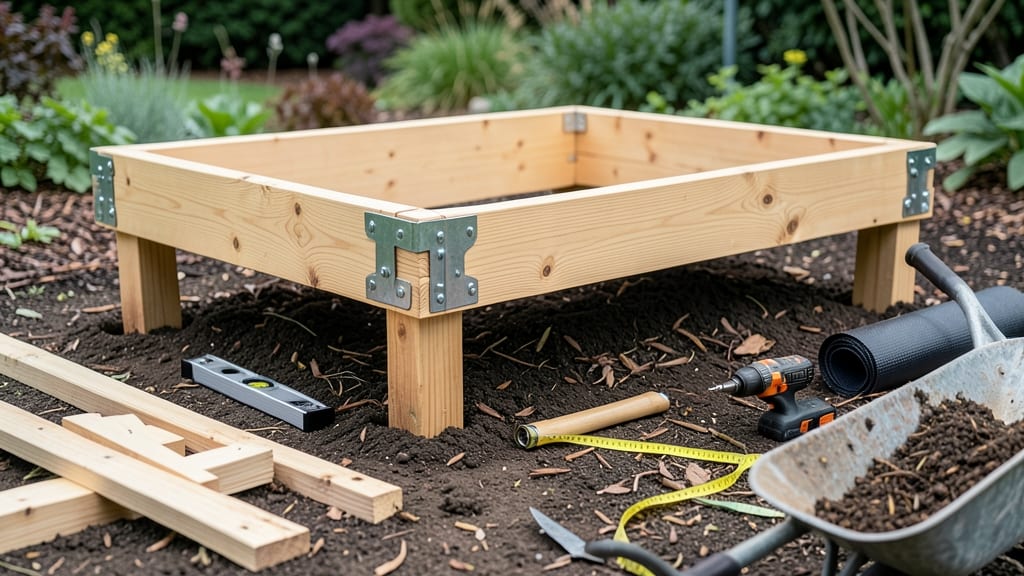 Building a Raised Garden Bed with Legs: Stackable Height System for Small Spaces