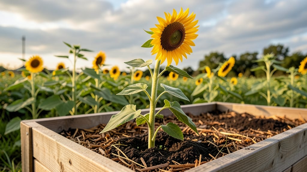 Raised Garden Beds for Sunflowers: Sunflower-Specific Height for Towering Stalks