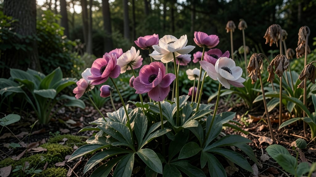 Japanese Anemones for Late-Season Blooms