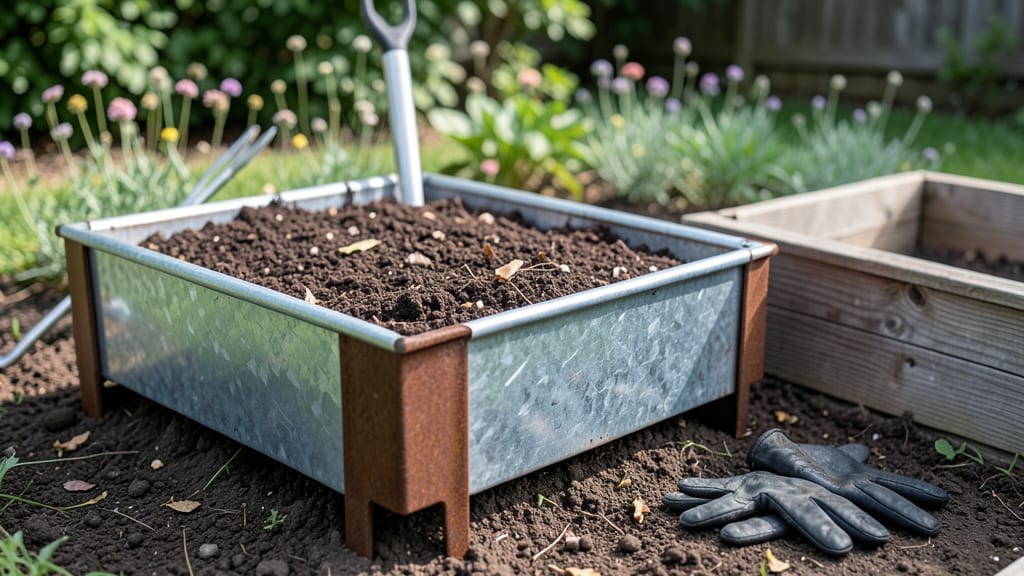 Galvanized Raised Garden Bed With Legs: Heavy-Duty Stability for Steep Slopes