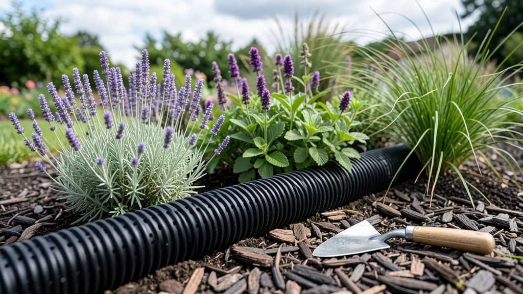 Flower Bed Drainage Pipe: Modular Perforation for Year-Round Root Health