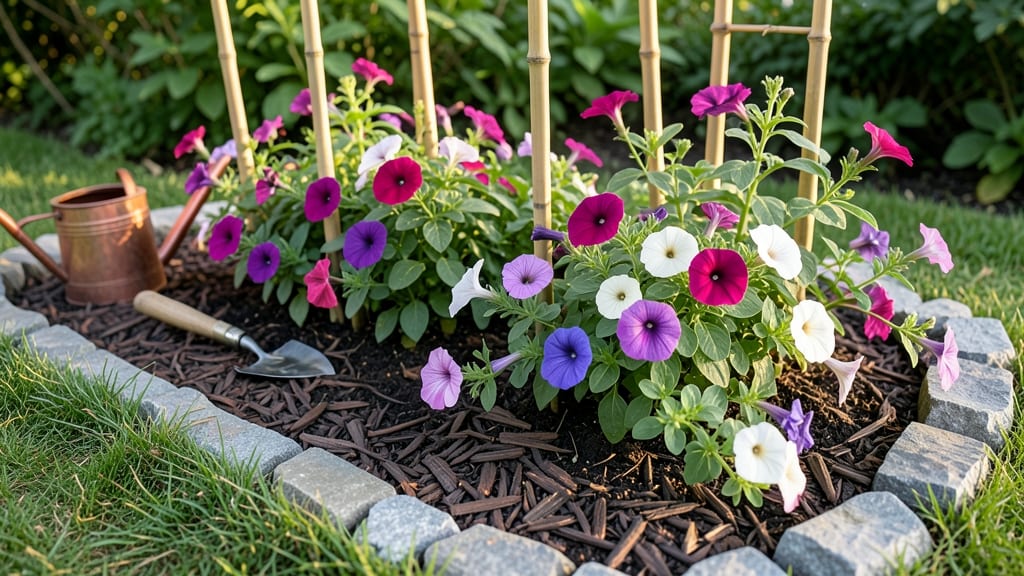 Petunia Flower Bed Ideas: Bold Color Blocks for Instant Curb Appeal
