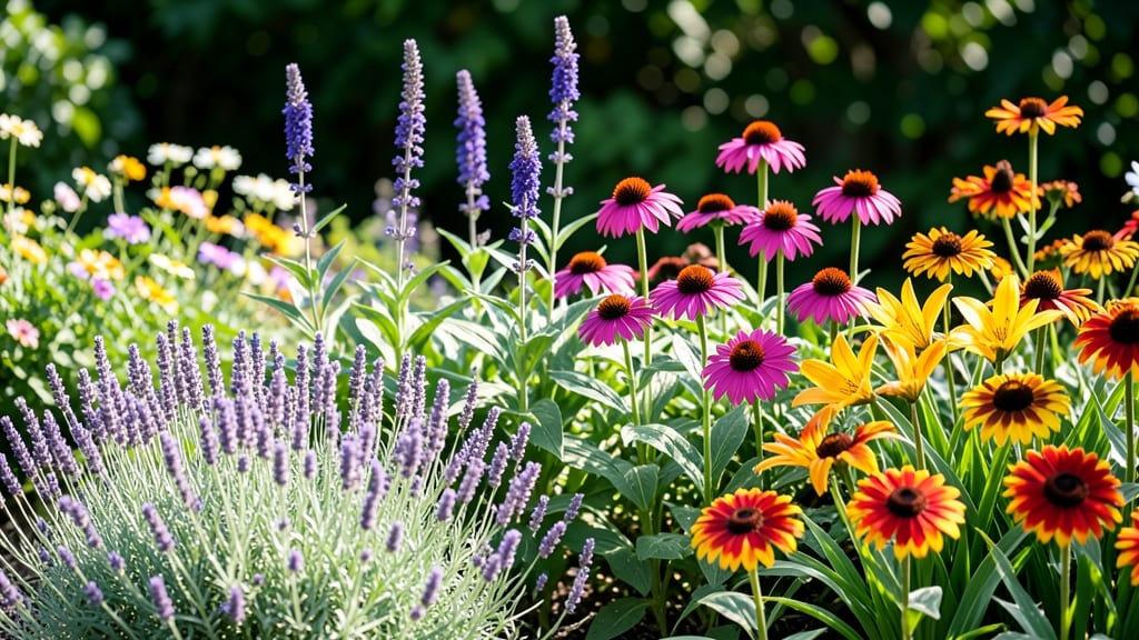 Flower Bed Design: Raised Border Elegance for Year-Round Blooms
