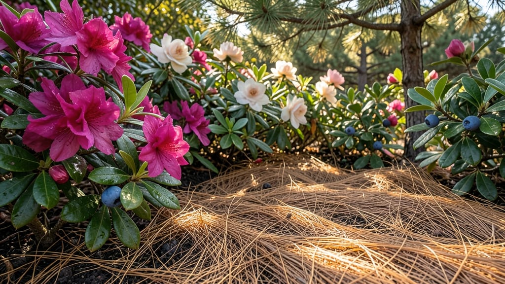Pine Straw for Acid-Loving Plants