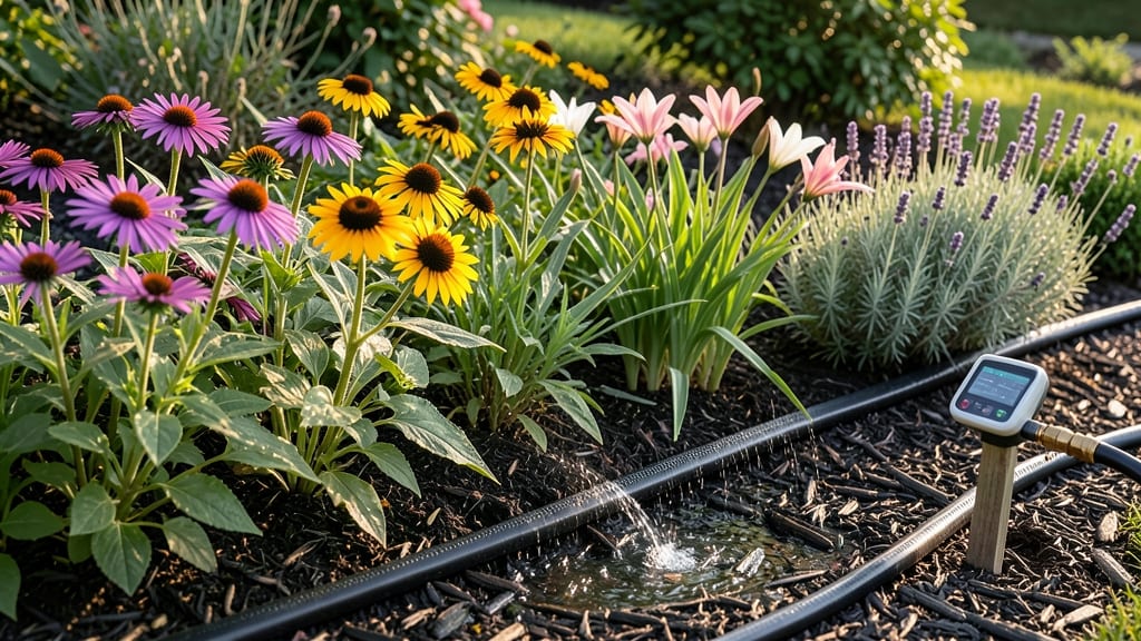 Flower Bed Soaker Hose: Drip-Irrigate Perennials With Zero Waste