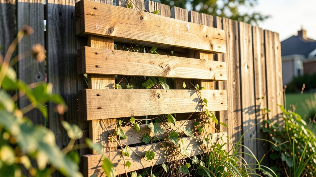 Pallet Wood Privacy Garden