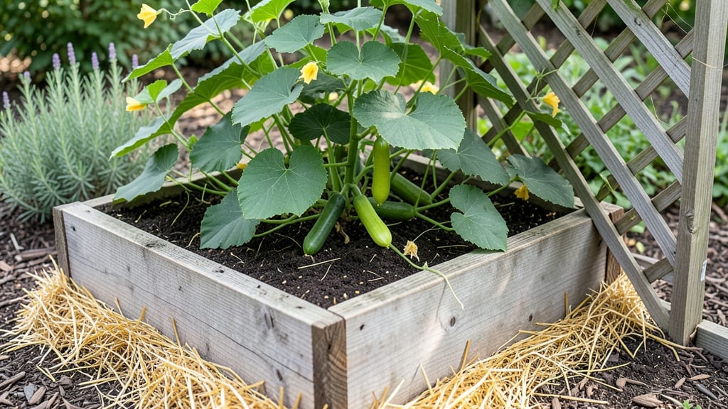 Elevated Garden Bed With Trellis: Vertical Space Multiplier for Climbing Plants