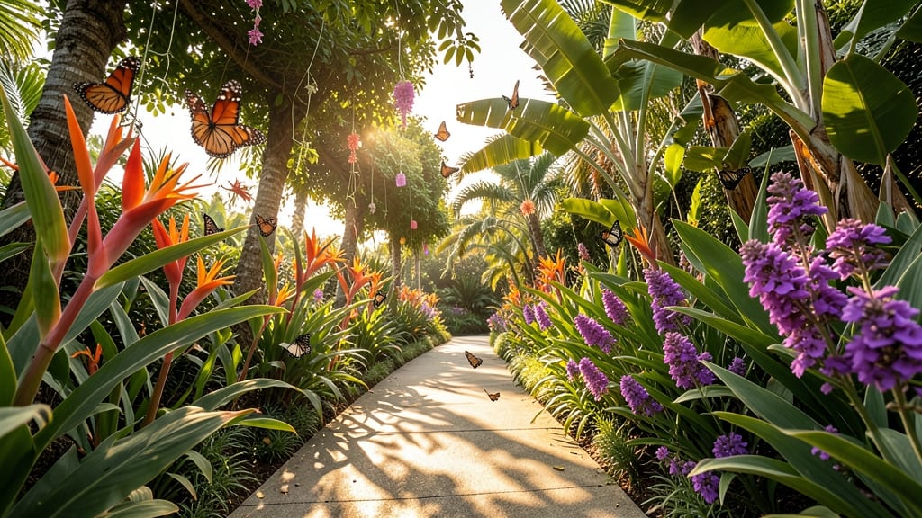 Tropical Butterfly Garden Walkway