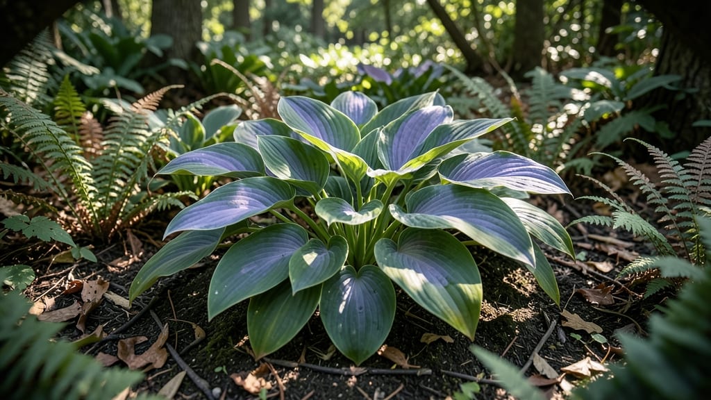 Hostas and Ferns for Elegant Texture