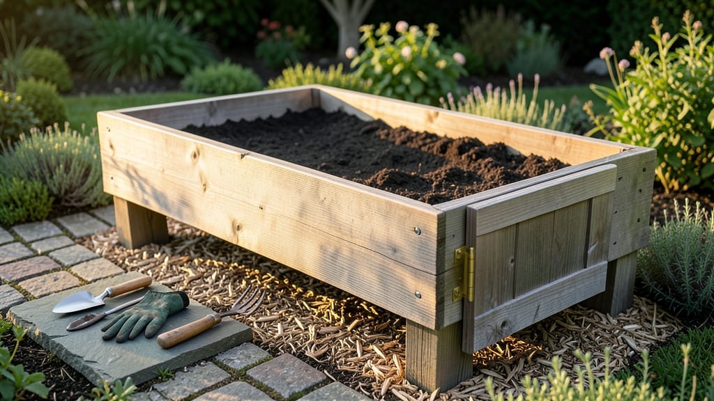 Raised Garden Bed With Door: Secure Access to Protect Plants and Soil