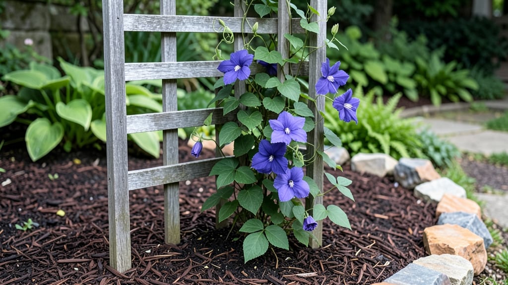 Flower Bed Trellis: Modular Cedar Frames for Climbing Vines & Privacy