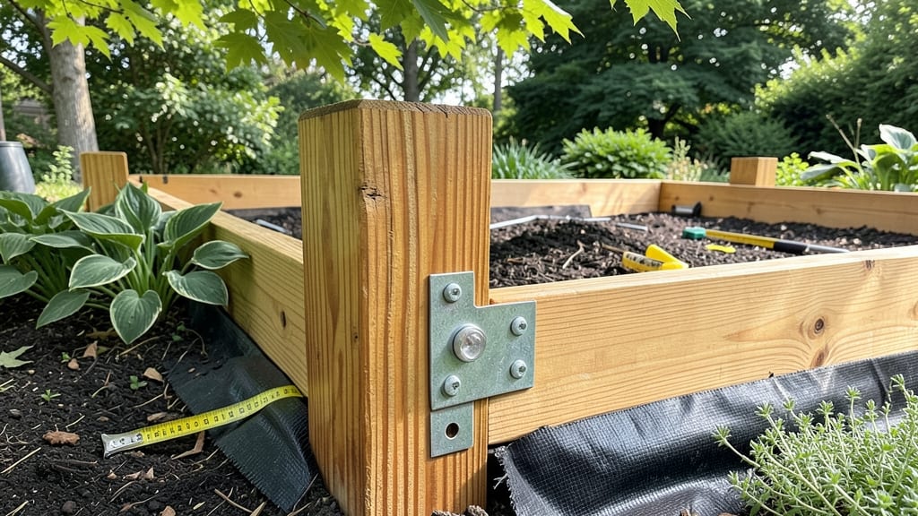 Raised Bed Corner Posts: Metal vs. Wood Strength Showdown