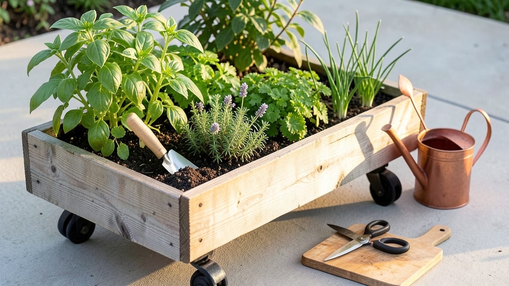 Raised Garden Bed Cart: Portable Planter Powerhouse for Balcony Harvests