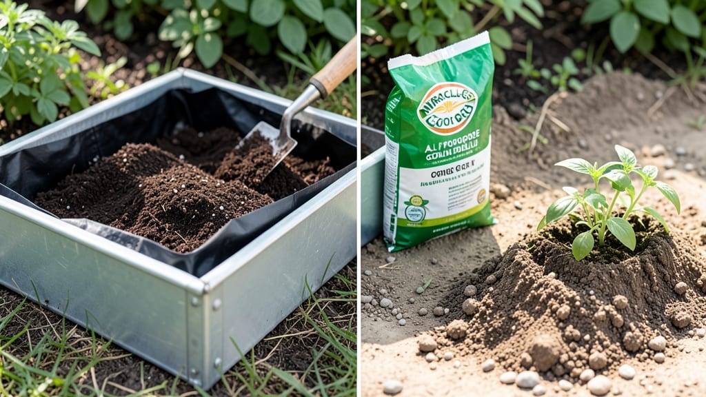 Miracle Gro Raised Bed and In-Ground Soil: Balanced Nutrients for Lush, Year-Round Growth