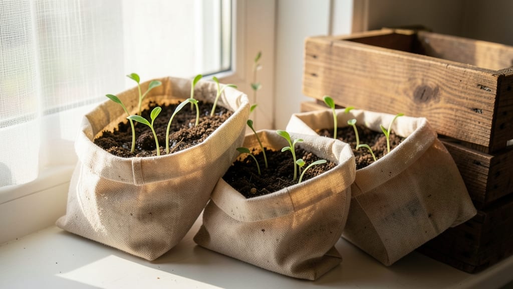 Container Grown Potatoes in Fabric Pots