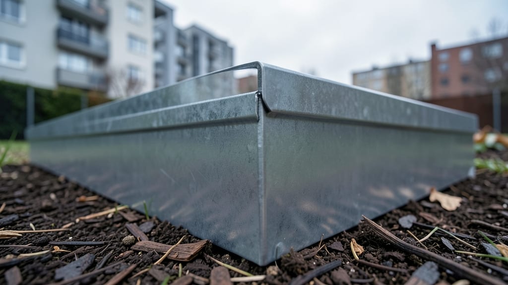 Galvanized Steel Edging for Modern Industrial Gardens