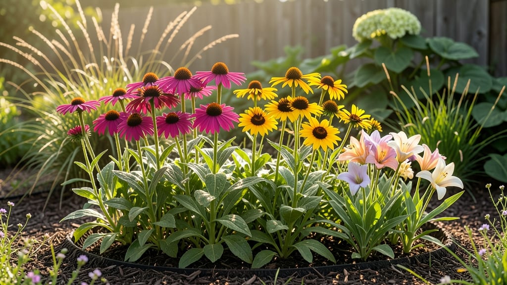 Flower Bed Against Wood Fence: Bold Privacy Screen With Season-Long Color