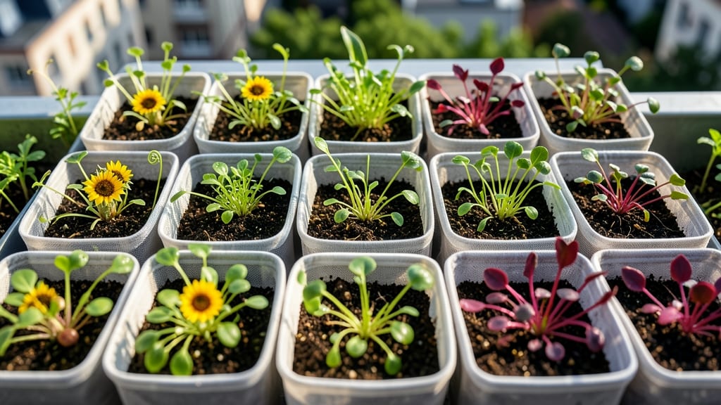 Pocket Planter Grid for Microgreens
