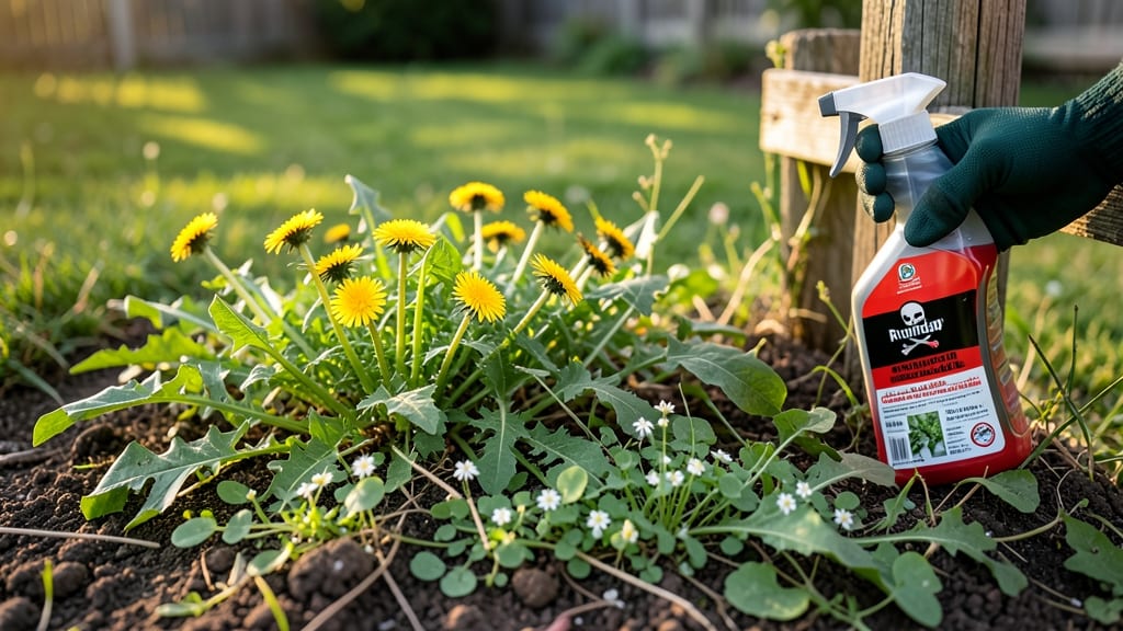 Garden Bed Weed Killer: Natural Vinegar Solution for Stubborn Weeds