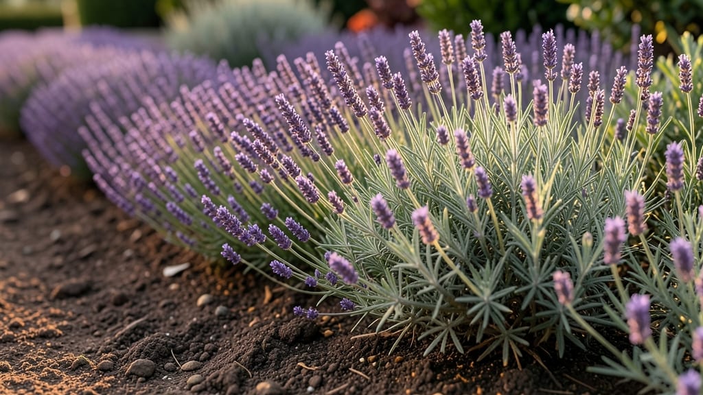 Classic Lavender Border with Rosemary