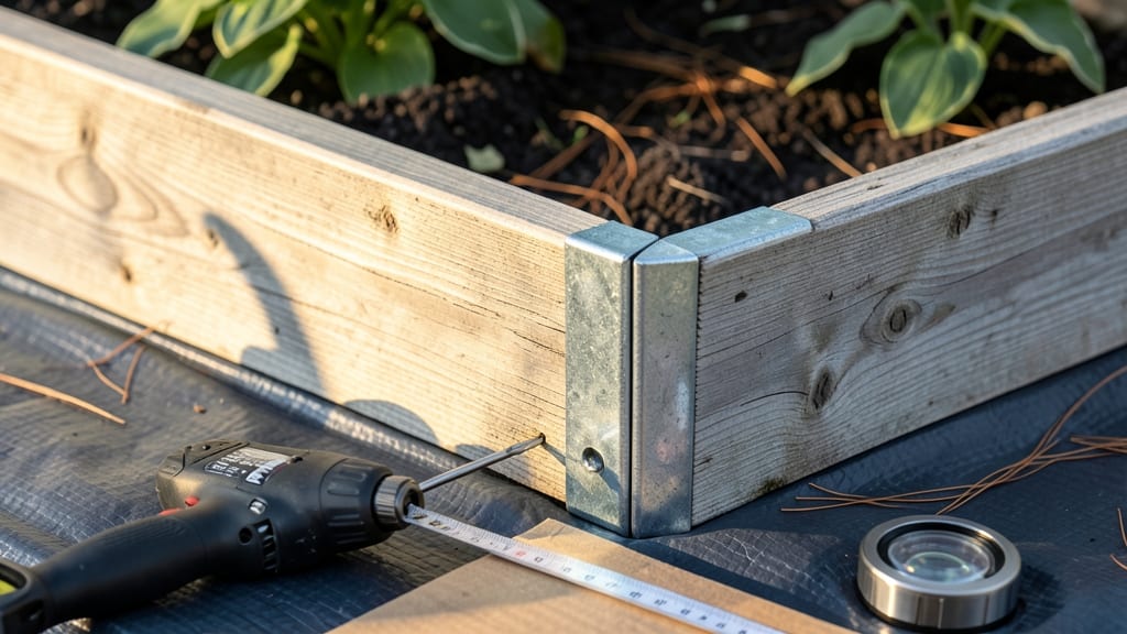 Raised Bed Corner Brackets: No-Tools-Required Assembly for Sturdy Frames