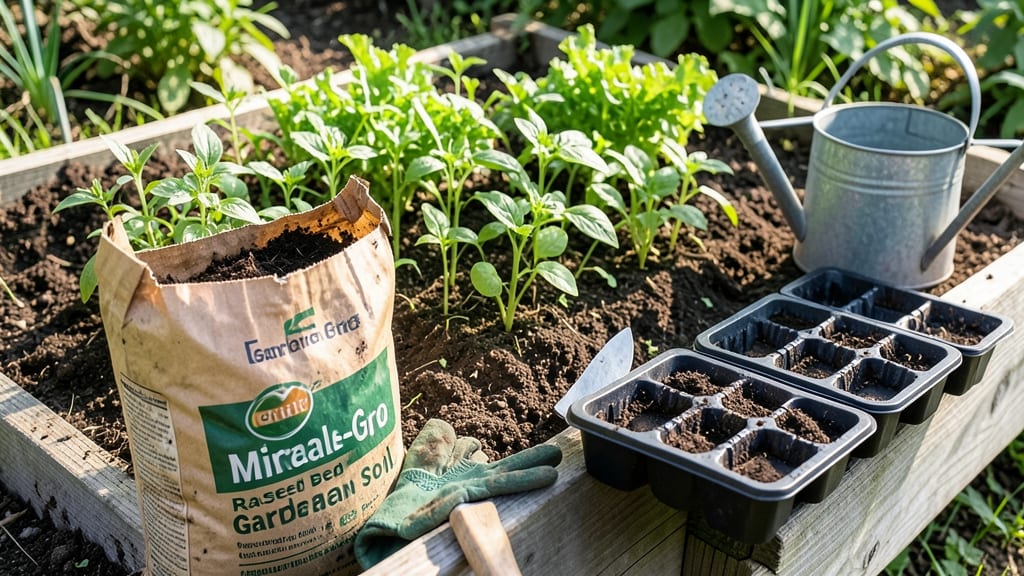 Miracle Gro Raised Bed Garden Soil: Nutrient-Packed Loam for Explosive Plant Growth