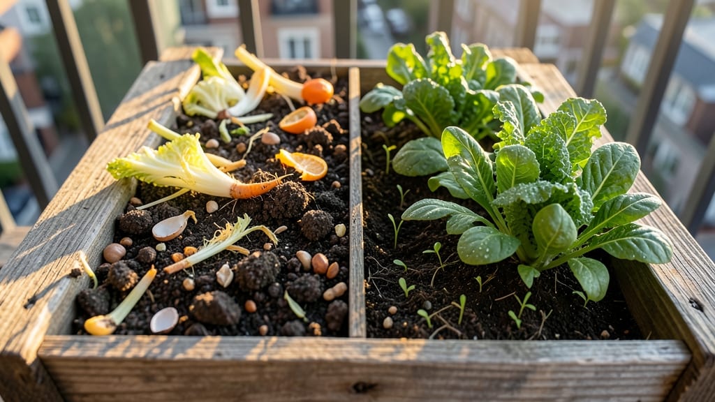 Pallet Compost Bin Planter Combo