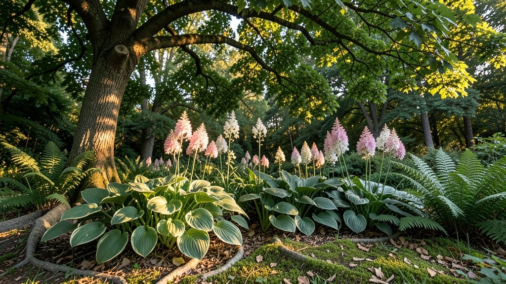 Shade-Tolerant Woodland Garden For Low-Light Spots