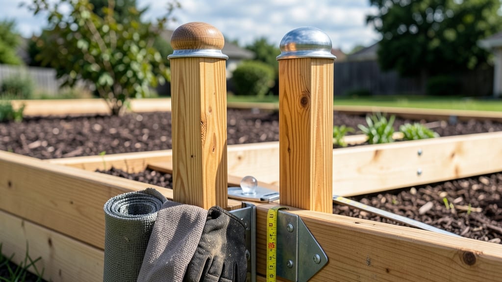 Raised Garden Bed Corner Posts: Heavy-Duty Stability for Long-Lasting Planting